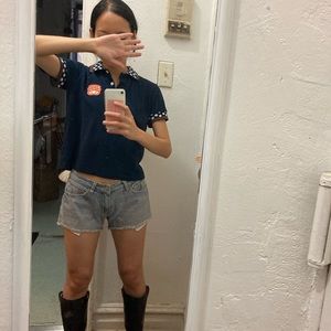 Maison kitsuné 🦊 cropped shirt bought in Tokyo